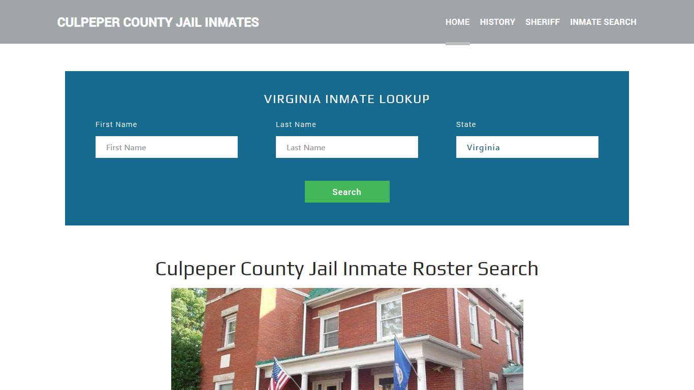 Culpeper County Jail Inmate Roster Lookup, Culpepper, VA